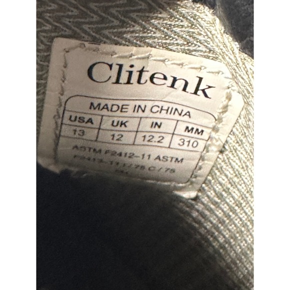 Clitenk Mens Safety Toe Work Boots ASTM F2412-11 F2413-11 Black Size 13 EH Rated main image 6